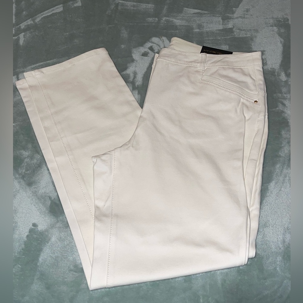 Chico's White and Cream Jeans